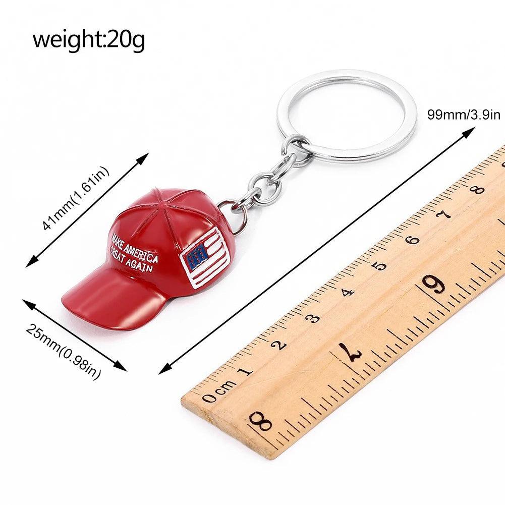 Red MAGA Hat Keychain