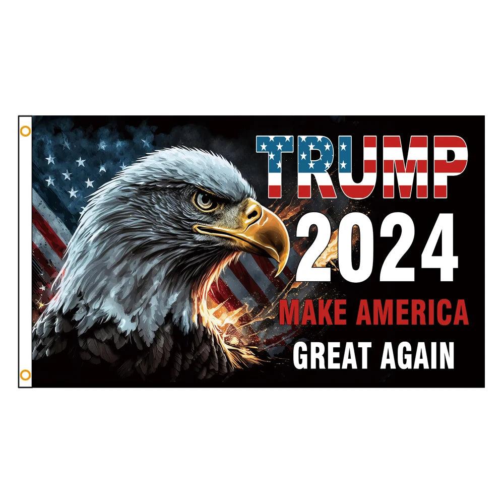 Trump 2024 MAGA Eagle Flag