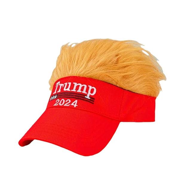 Donald Trump Baseball Hat with Hair