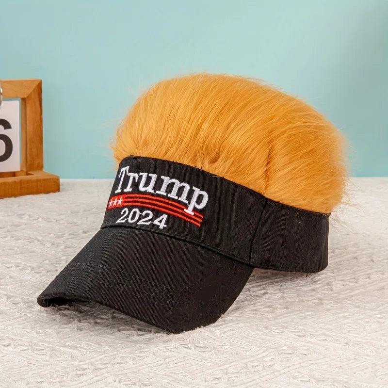 Donald Trump Baseball Hat with Hair