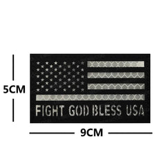 Fight God Bless Trump Patches Reflective