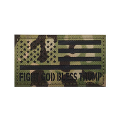 Fight God Bless Trump Patches Reflective