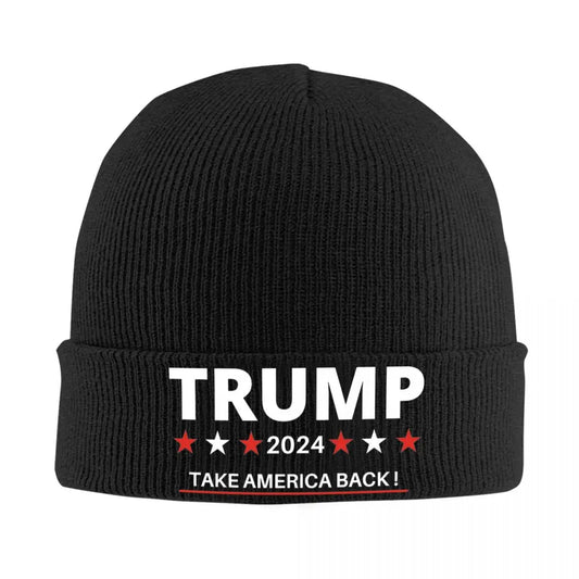 Trump 2024 Take America Back Hats Winter Beanie - The Trump Collection Store